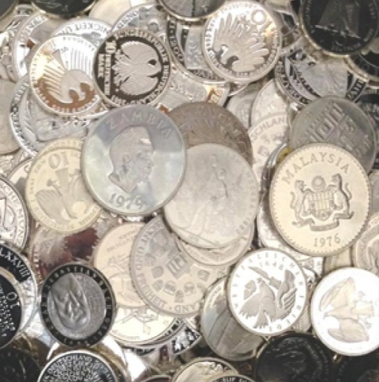 Neštandardné Ag mince a tehličky 999/1000 Ag - cena za 1 Oz = 31,1 gramu