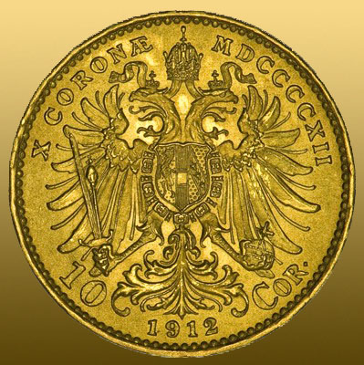 10 Kronen Ostereich (3,04g 900/1000 Au)