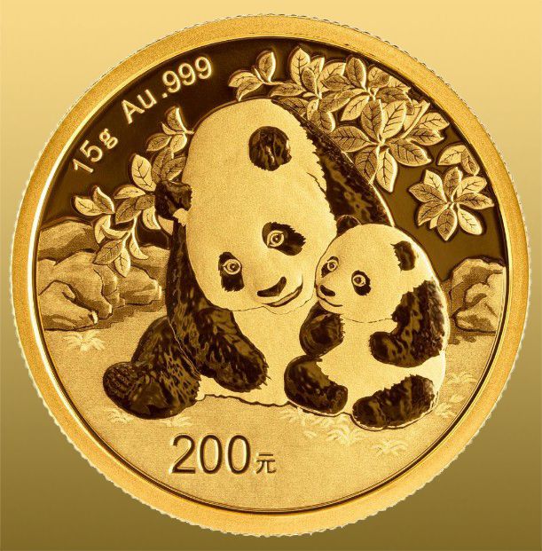 China Panda 15 gram 999,9/1000 Au - ročník 2024