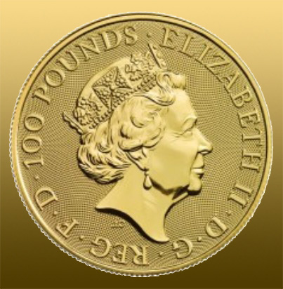 GREAT BRITAIN Gold LUNAR 2018 - Pes 1 Oz