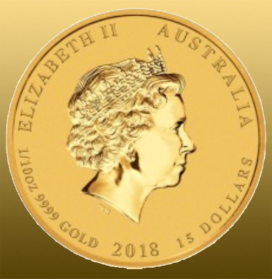 Gold Lunar 2018 - Pes 1/10 Oz