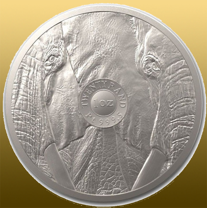 Platinová minca 1 Oz Big Five Elephant 999,5/1000 Pt - bez možnosti odpočtu DPH