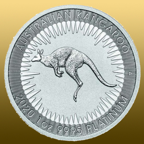 Platinová minca 1 Oz Kangaroo 999,5/1000 Pt - bez možnosti odpočtu DPH