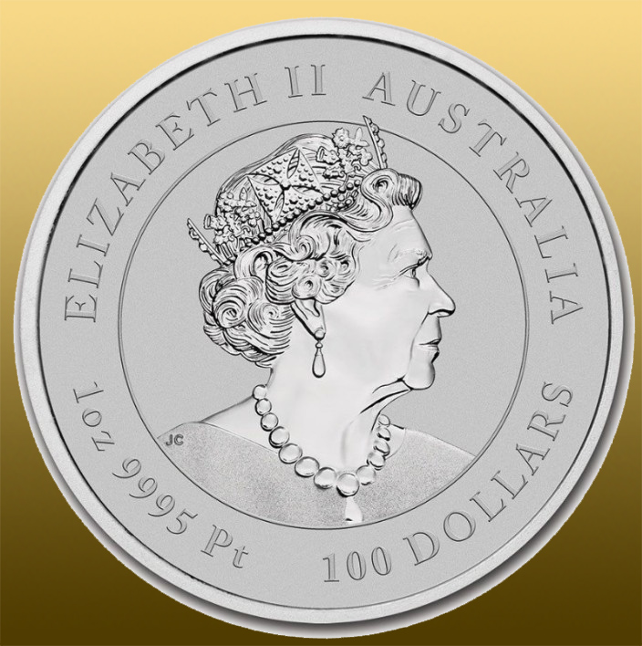 Platinová minca 1 Oz Lunar 2021 - Vôl 999,5/1000 Pt