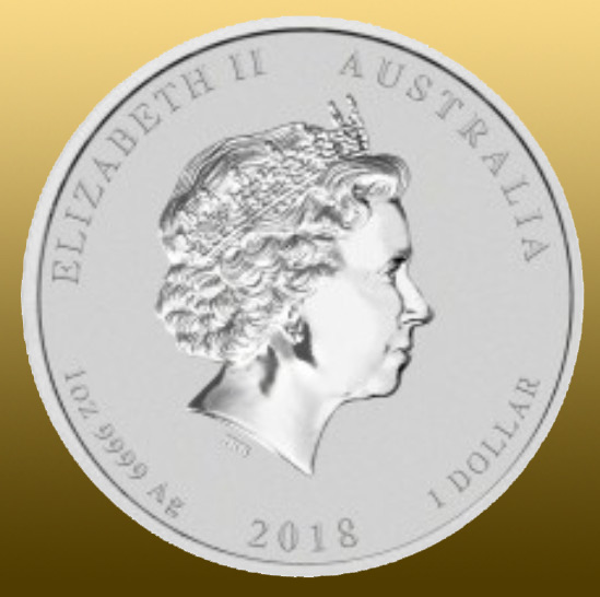 Silver Lunar 2018 - Pes 1 Oz 999/1000 Ag