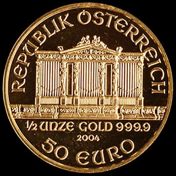 Wiener Philharmoniker 1/2 Oz 999,9/1000 Au - ročník 2022 - balené v originál červených kartičkách Munze Osterreich