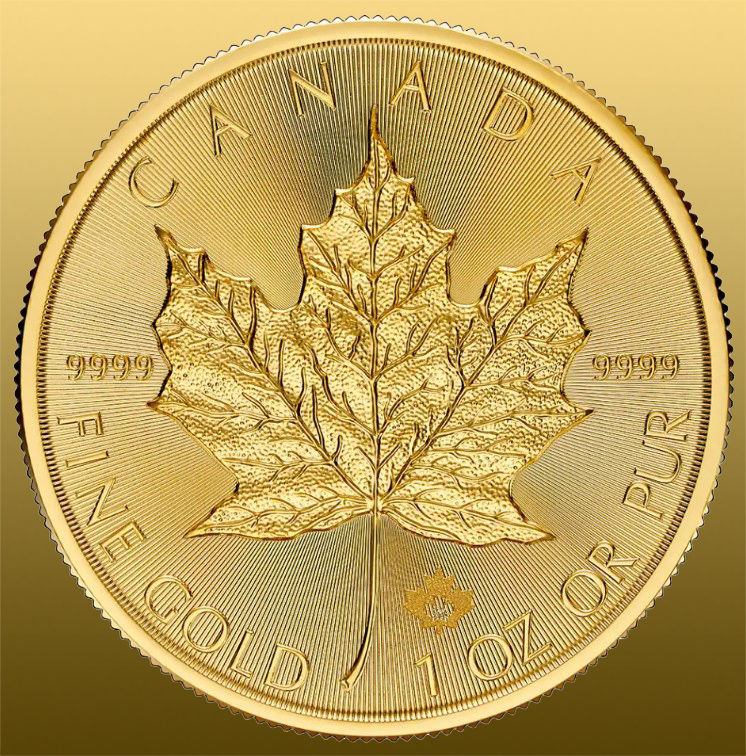!!! Ročník 2026: Maple Leaf 1 Oz 999,9/1000 Au - ročník 2026 (výkupná cena je pri všetkých 1 Oz minciach rovnaká)