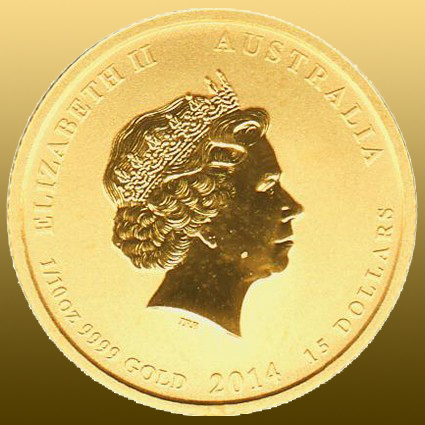 Gold Lunar 2015 - Koza 1/10 Oz 999,9/1000 Au