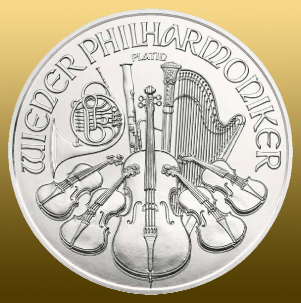 Platinová minca 1 Oz Wiener Philharmoniker 999,5/1000 Pt