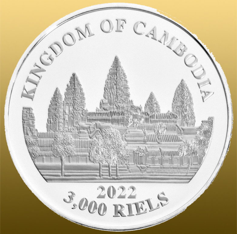 Kambodia 1 Oz Tiger 999/1000 Ag