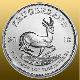 Silver Krugerrand 1 Oz 999/1000 Ag - bez možnosti odpočtu DPH - staršie ročníky, 100% stav - cena pre 25 a viac kusov