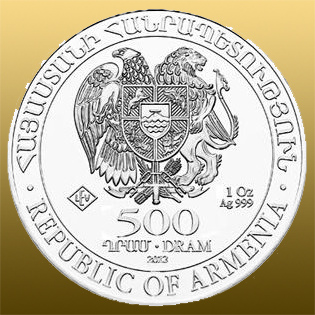 Silver 1 Oz Arménsko - Noemova Archa 999/1000 Ag - cena pre 20 a viac kusov - staršie ročníky