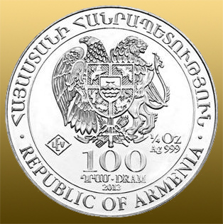 Silver 1/4 Oz Arménsko Noemova Archa  999/1000 Ag - ročník 2022 - cena platí už od jedného kusa