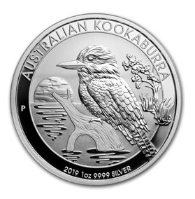 Silver Kookaburra 1 Oz ročník 2019 999,9/1000 Ag