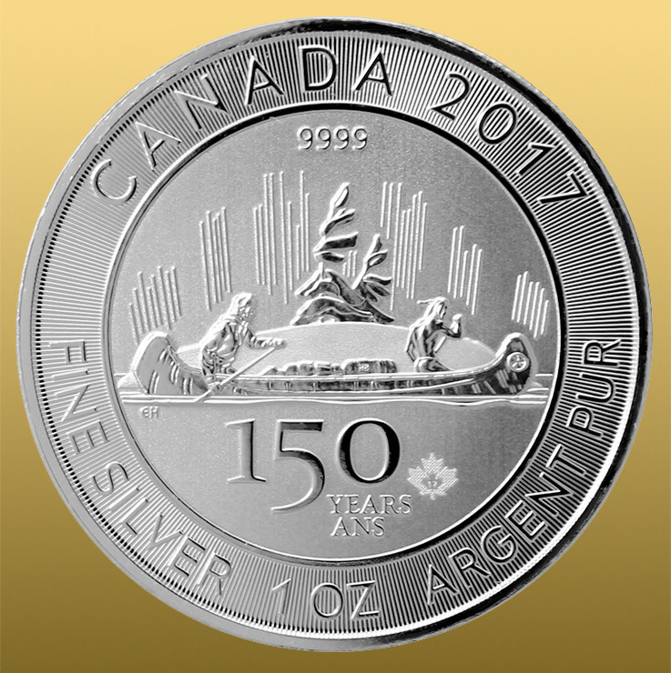 Silver Kanada 2017 - 150 rokov Kanady Voyageur