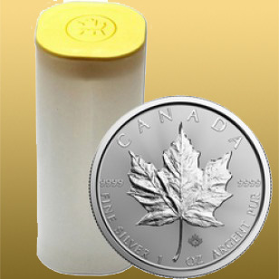 Silver Maple Leaf 1 Oz 999,9/1000 Ag - staršie ročníky, 100% stav - cena pre 25 a viac kusov