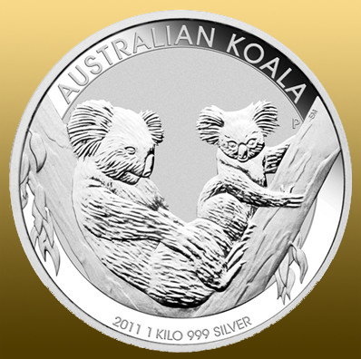 Silver Koala 10 Oz = 311 gramov - mince sú v originál ochrannej kapsli - bublinke - mince Austrália Koala sa vyrábajú každý rok s iným motívom