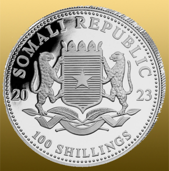 Somalia 1 Oz Leopard 2023 999,9/1000 Ag