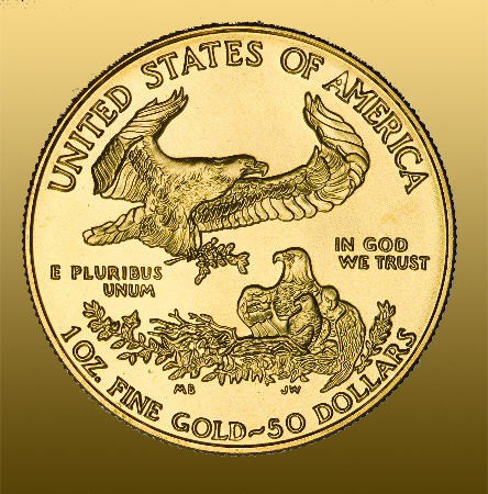American Eagle - VERZIA 1 - ročník 2021 1 Oz (1 Oz čistého Au) 33,93 g 916,6/1000 = 31,104 g = 1 Oz čistého Au