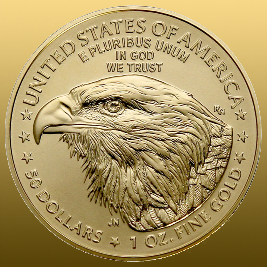 American Eagle - VERZIA od 2021 1 Oz (1 Oz čistého Au) 33,93 g 916,6/1000 = 31,104 g = 1 Oz čistého Au