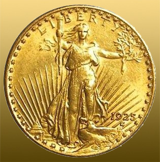 20 DOLAR USA - Double Eagle 900/1000 Au, minca váži 33,436 g = 30,09 čistého Au