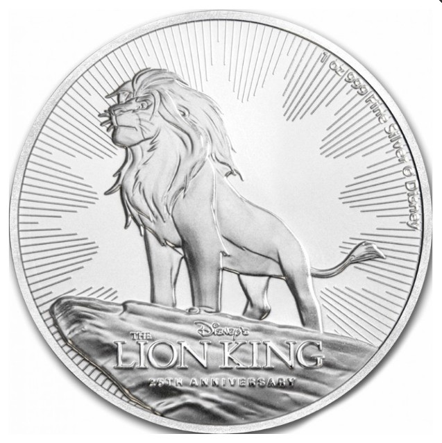 Silver Lion King 1 Oz, 999/1000 Ag