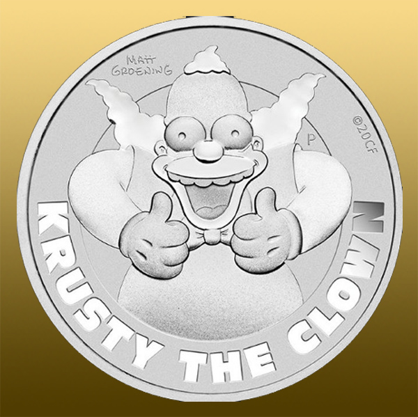 Silver Krusty 1 Oz, 999/1000 Ag